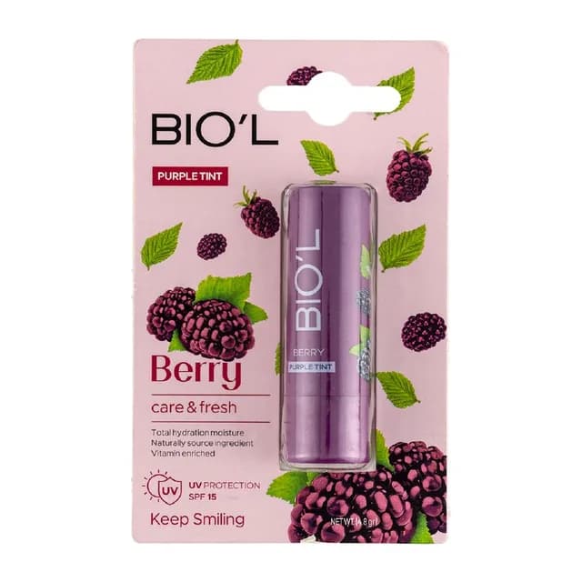 بالم لب رنگی مدل Berry با SPF15 وزن ۴.۸ گرم بیول