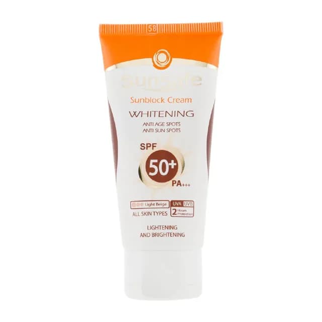 کرم ضد آفتاب رنگی و روشن کننده پوست Spf50 سان سیف
