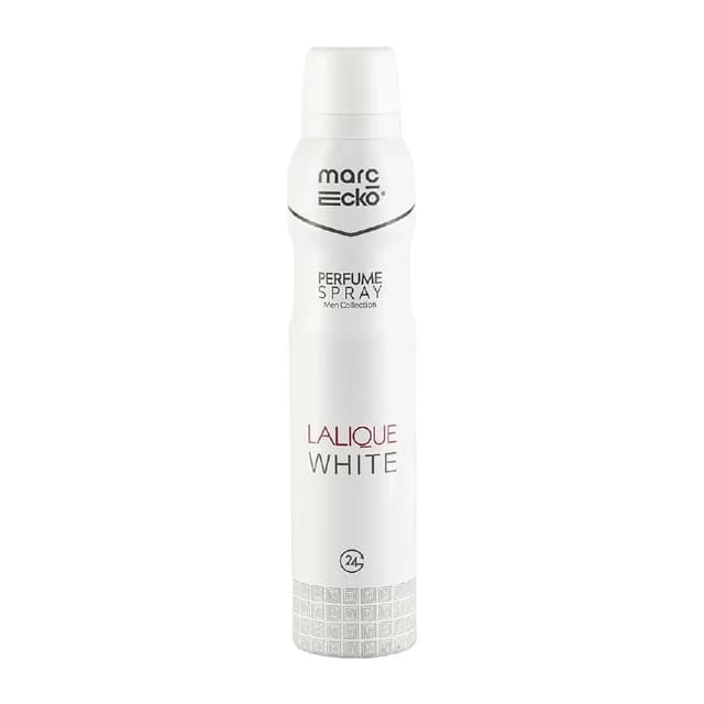 اسپری بدن مردانه مدل Lalique White حجم ۲۰۰ میلی لیتر مارک اکو