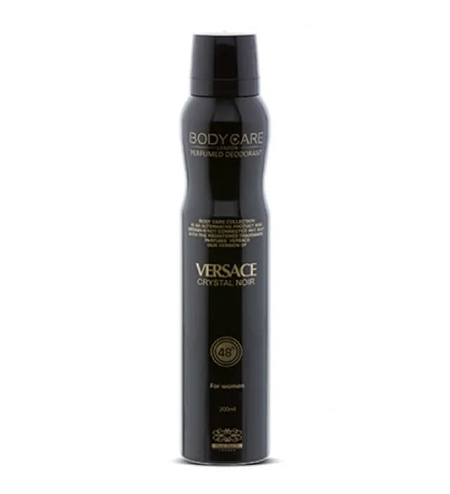 اسپری خوشبو کننده بدن زنانه مدل Versace Crystal Noir حجم ۲۰۰میل بادی کر