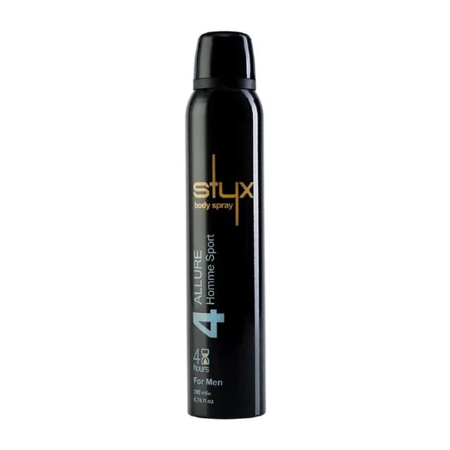اسپری خوشبو کننده بدن مردانه Allure Homme Sport ۴ حجم ۲۰۰ میلی لیتر استایکس
