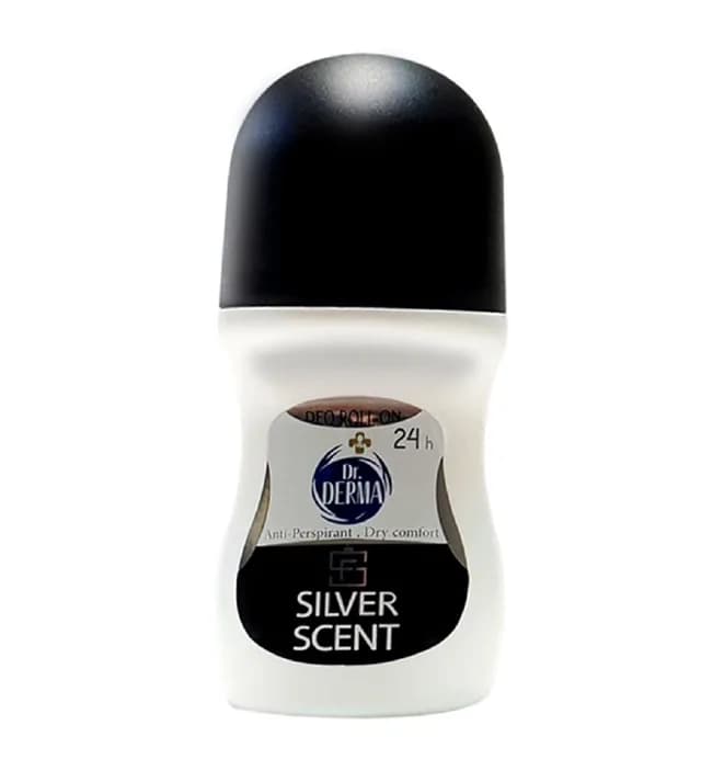 دئودورانت رولی مردانه مدل Silver Scent حجم ۵۰میل دکتر درما
