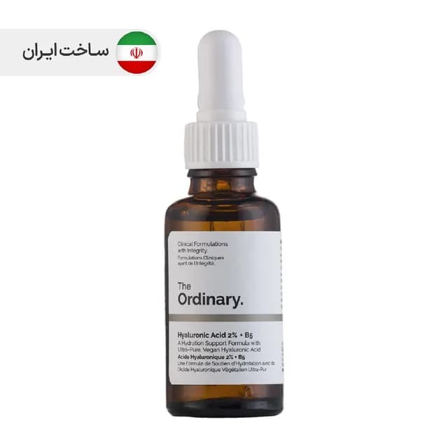 سرم آبرسان هیالورونیک اسید ۲% به همراه ویتامین B5 حجم ۳۰ میلی لیتر د اوردینری