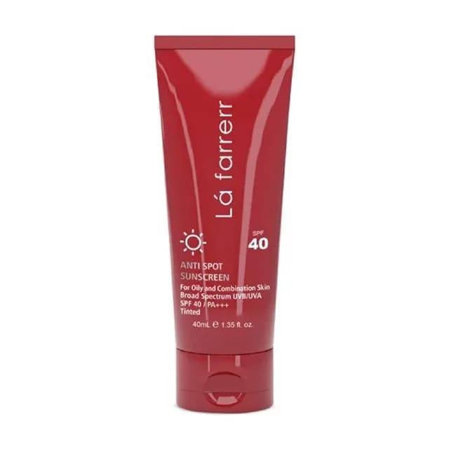 ضد آفتاب و ضد لک رنگی SPF40 مناسب پوست چرب و آکنه دار لافارر