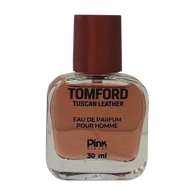 عطر جیبی مردانه مدل Tomford Tuscan Leather حجم ۳۰ میلی لیتر پینک ویژوال