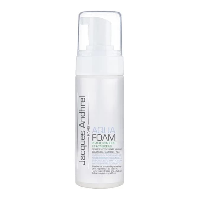فوم پاک کننده صورت مدل Aqua Foam مناسب پوست های چرب و مستعد به آکنه ژاک آندرل پاریس