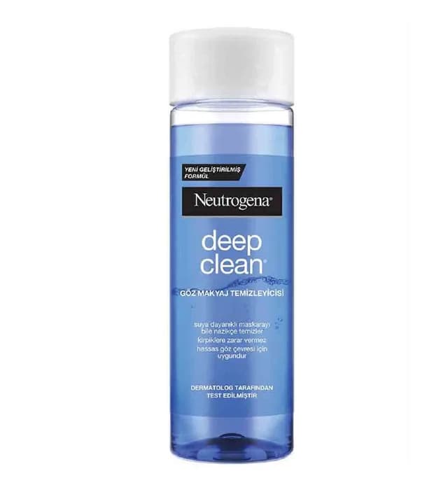 محلول آرایش پاک کن چشم دوفاز مدل deep clean حجم ۱۲۵ میل نوتروژینا