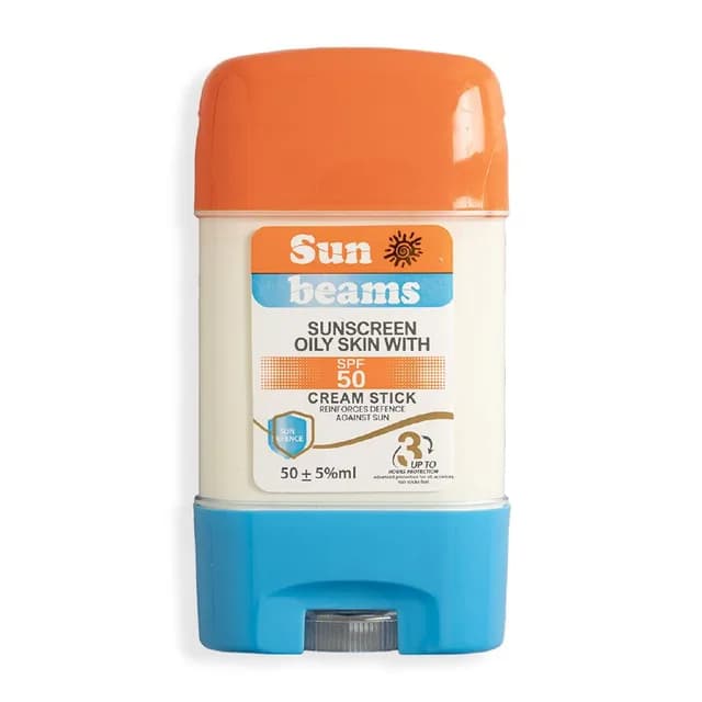 کرم ضد آفتاب استیکی مناسب پوست چرب با SPF50 حجم ۵۰ میلی لیتر سان بیمز