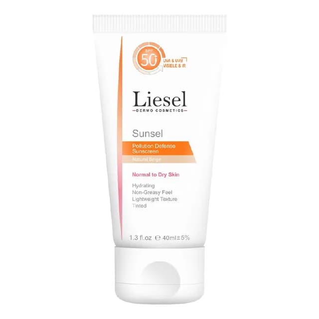 کرم ضد آفتاب رنگی مدل Sunsel با SPF ۵۰ مناسب پوست نرمال تا خشک حجم ۴۰ میلی لیتر لایسل